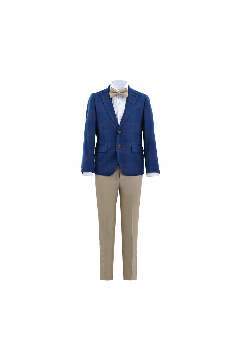Check Blazer Set, Main, color, Blue