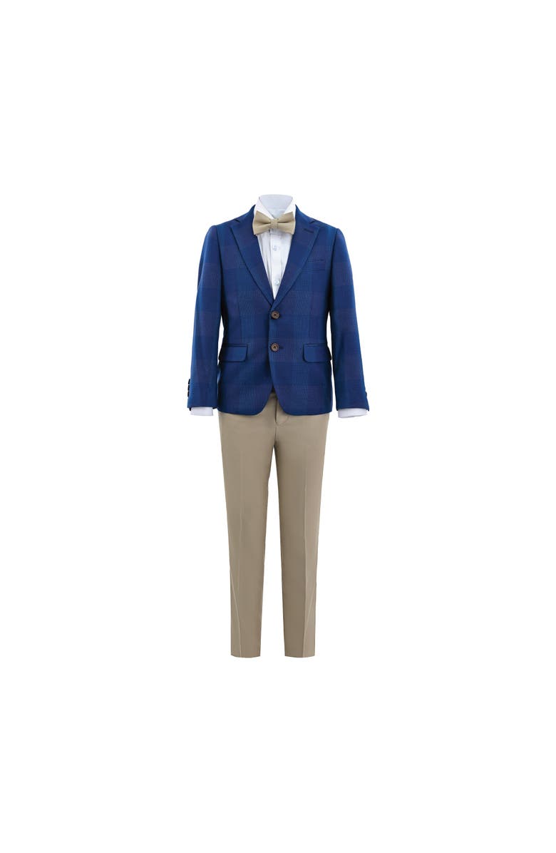 MOUSTACHE Check Blazer Set, Main, color, Blue