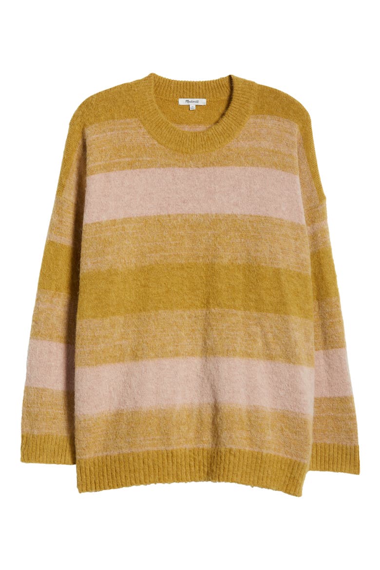 Stripe Alpaca Blend Sweater, Alternate, color, PINK OYSTER