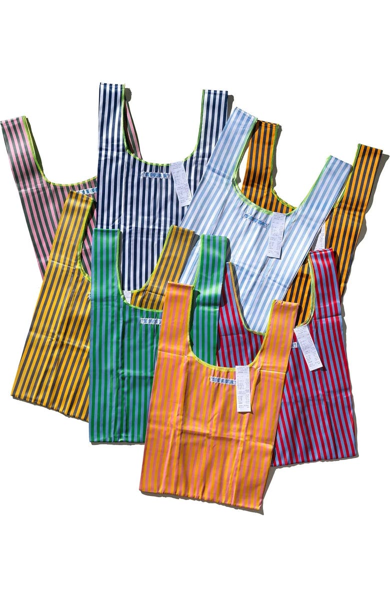 PUEBCO School Tie Fabric Bag, Alternate, color, Dark Green X Pink