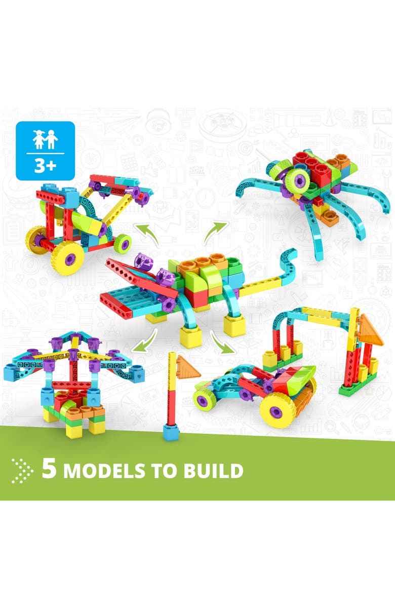 Engino Qboidz Alligator 5 Model Brick Building Set, Toy Construction, Alternate, color, Multicolored
