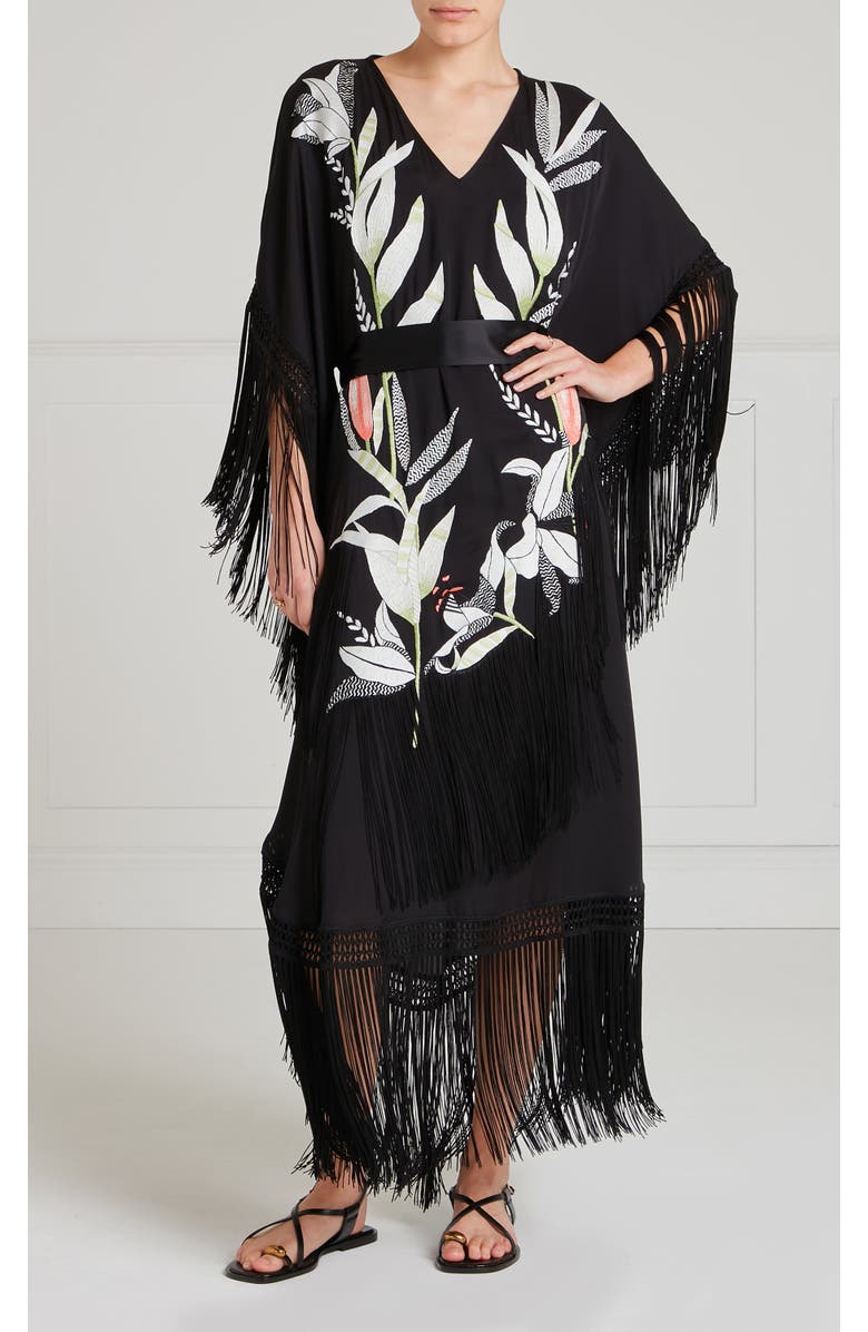 Temperley London Madeline Kaftan, Main, color, Black