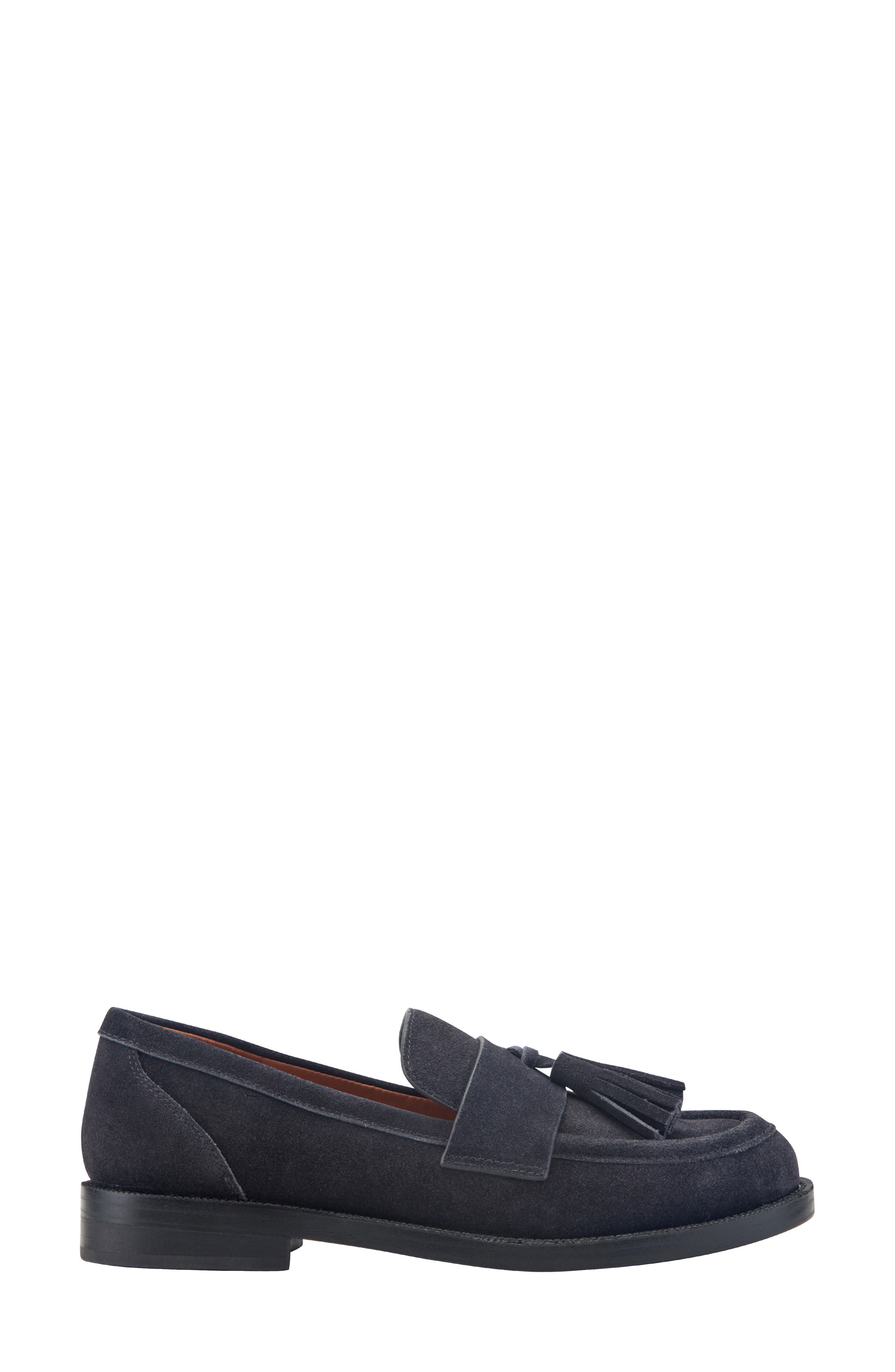Tifani Tassel Loafer, Alternate, color, DARK BLUE