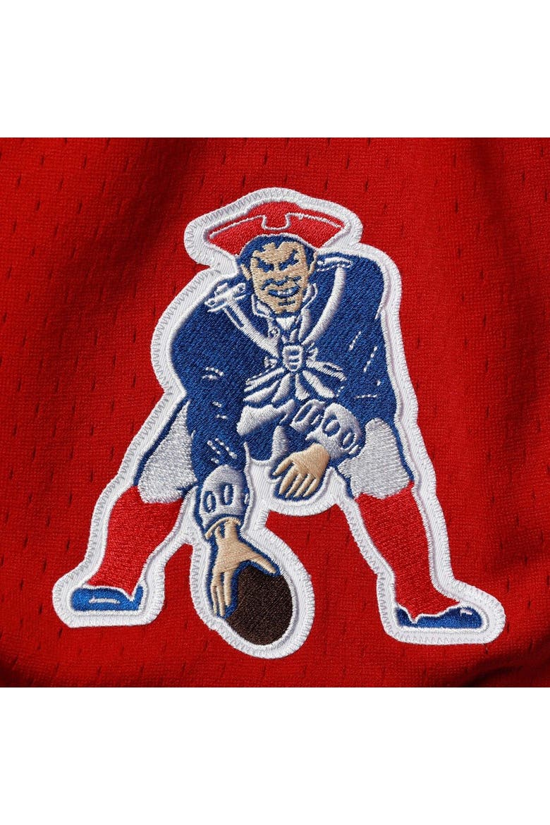 Men's Mitchell & Ness Red New England Patriots Just Don Gold Rush Shorts, Alternate, color, Red