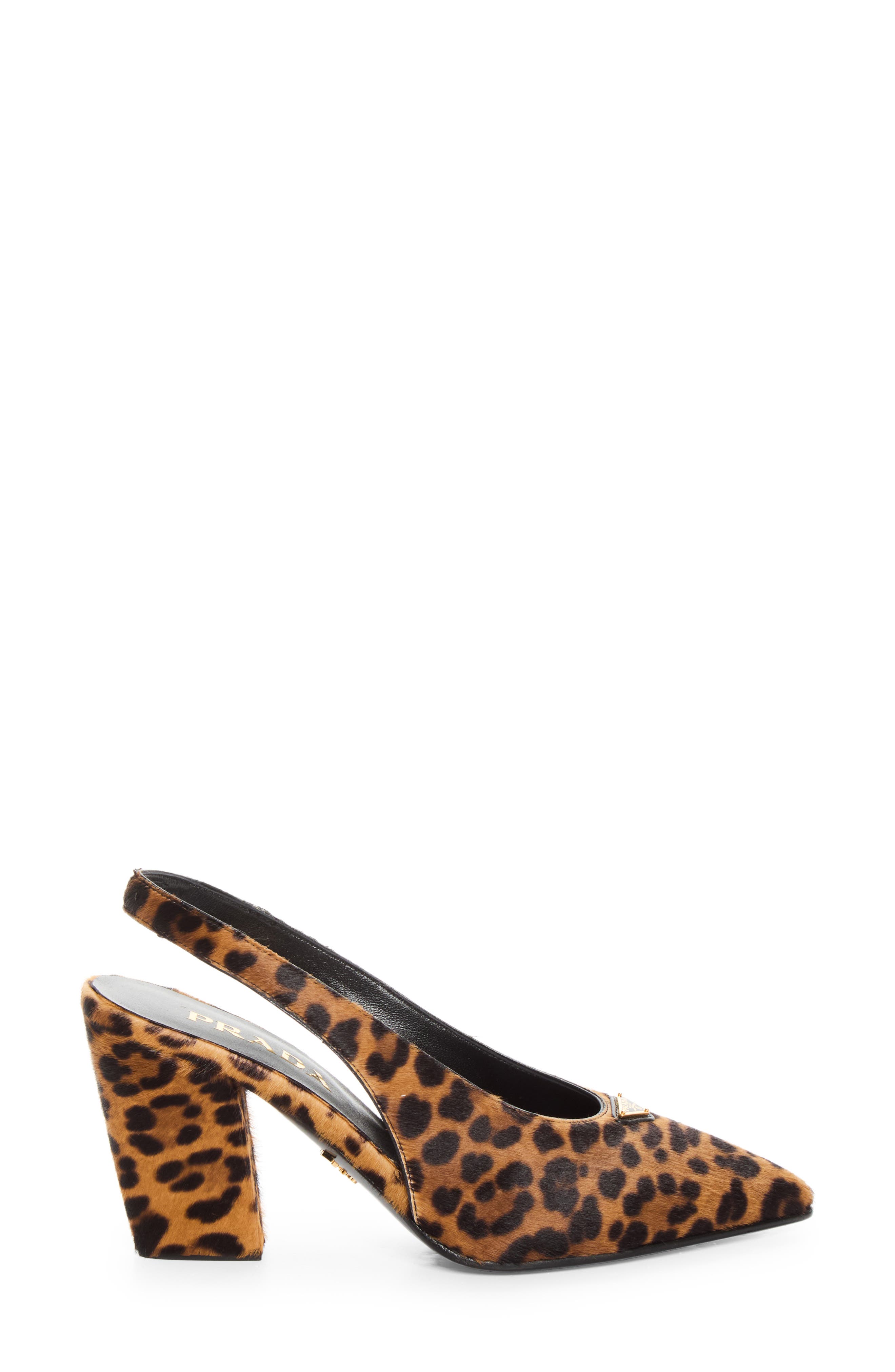 Leopard Print Slingback Pump, Alternate, color, MIELE