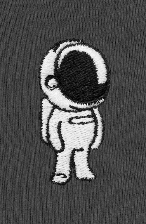 Dalix Astronaut Fleece Sweatshirt In Asphalt Gray