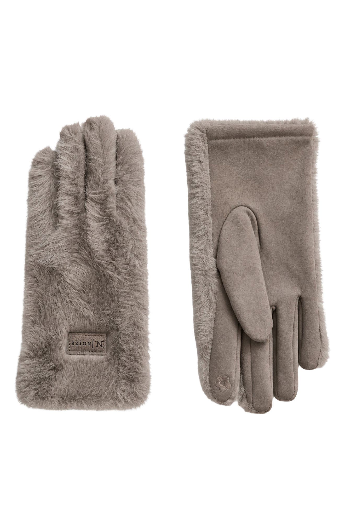Penny Tech Faux Fur Gloves