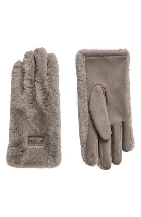 Penny Tech Faux Fur Gloves