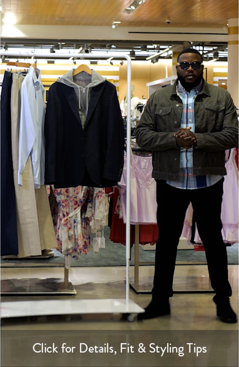 Woodland Stretch Wool Sport Coat with Removable Hooded Bib, sales video thumbnail