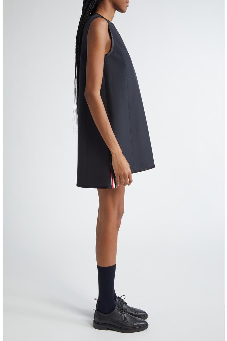School Uniform Wool Blend Shift Minidress, Alternate, color, BLACK