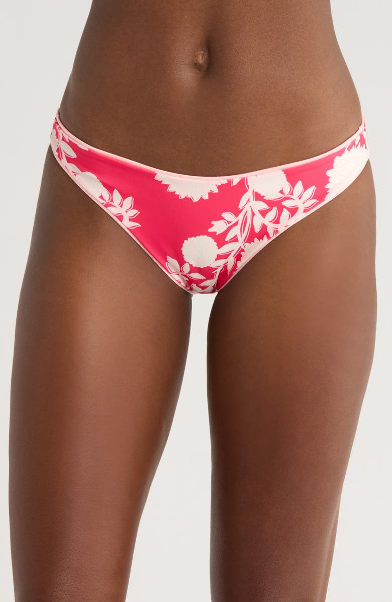 Maaji Sublimity Reversible Hipster Bikini Bottoms, Alternate, color, Red