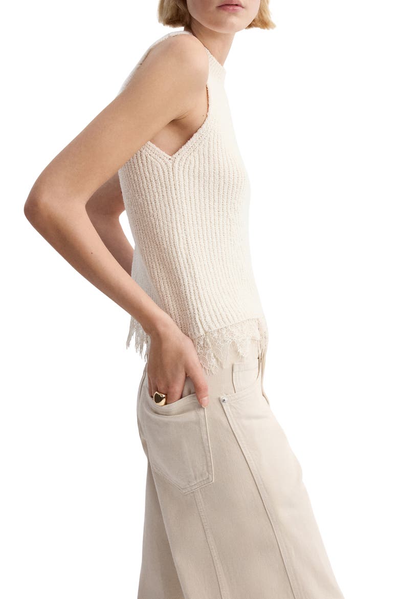 Bruma Crop Sweater Tank, Alternate, color, ECRU