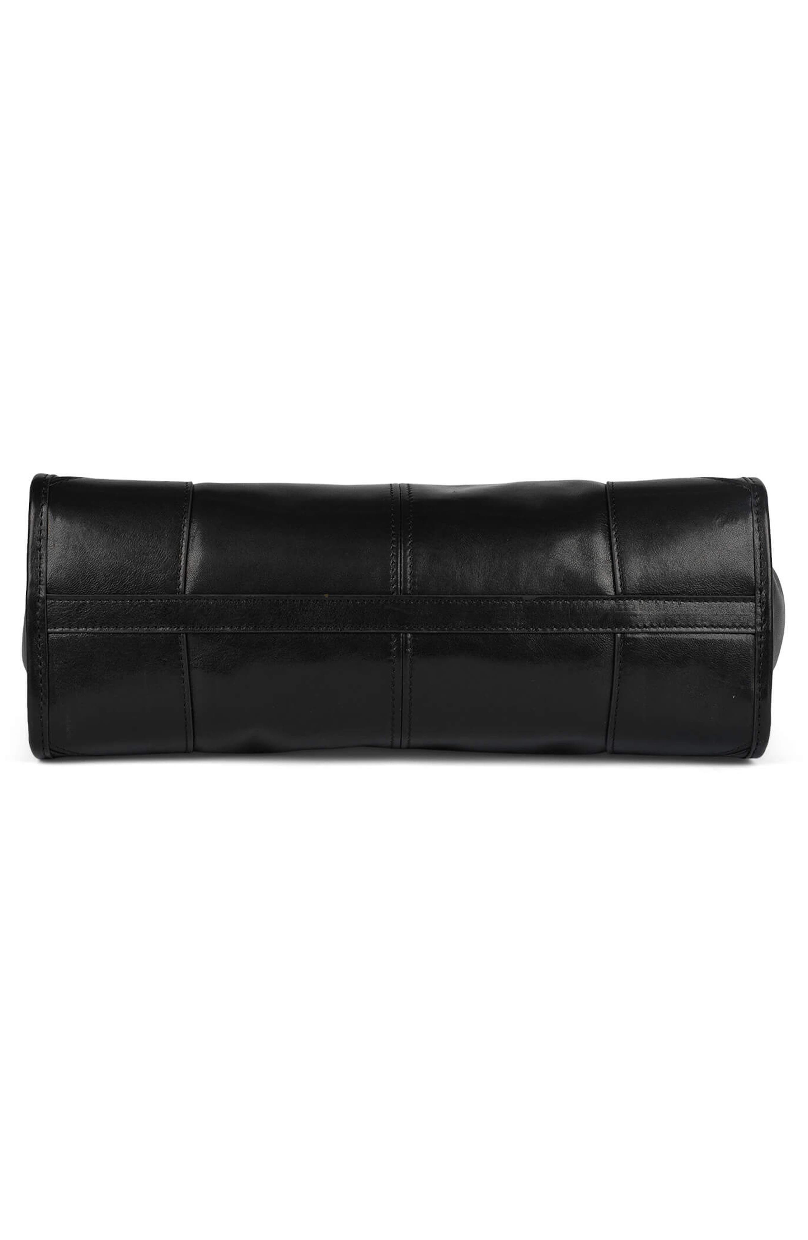 Jeffrey Campbell Pesky Leather Shoulder Bag, Alternate, color, Black