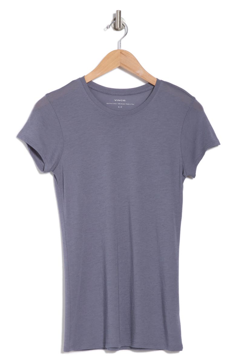 Vince Slim Fit Crew Tee, Alternate, color, Iris Water