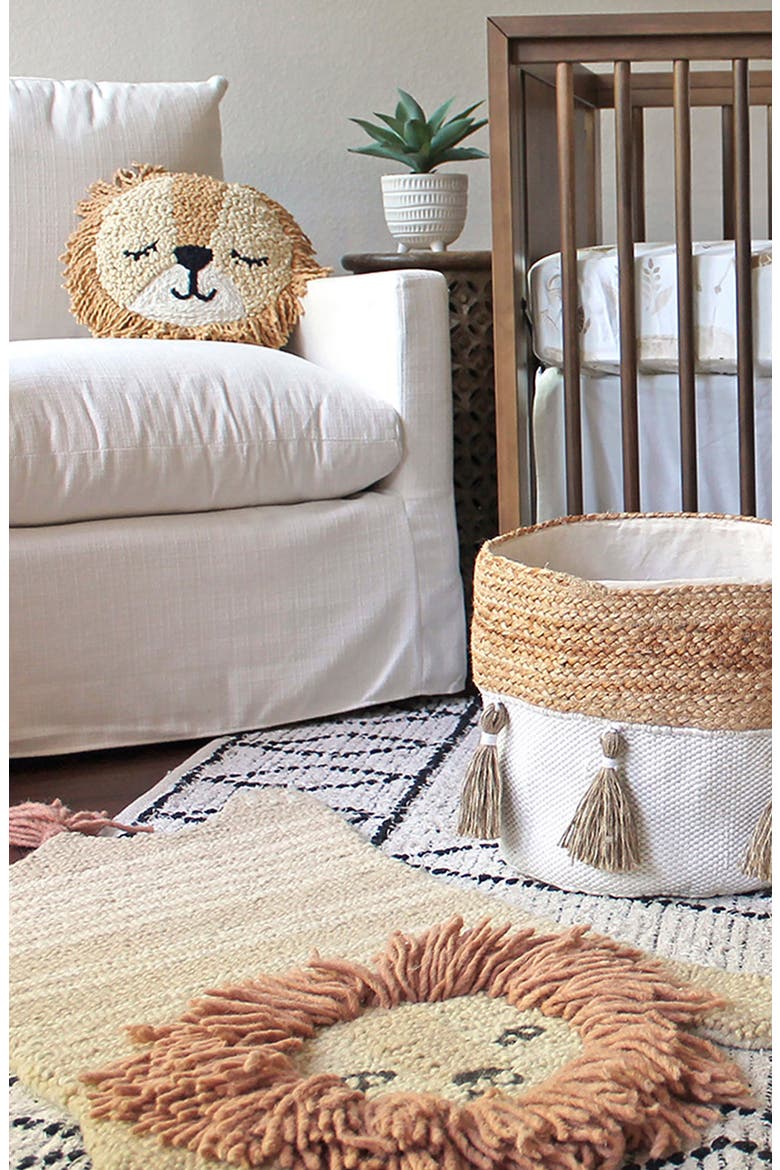 Safari Animal Accent Rug, Alternate, color, BROWN LION