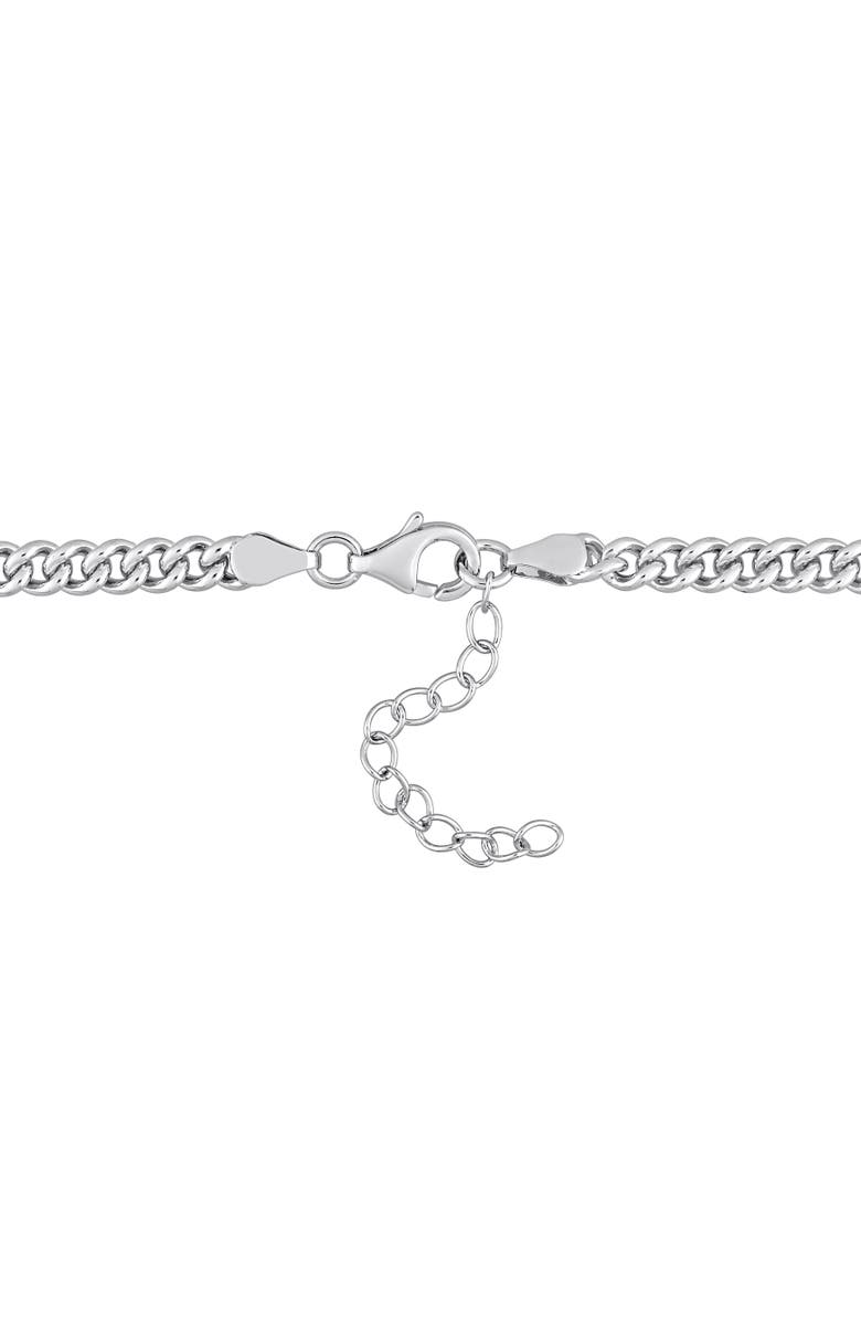 Julianna B. Lab-Created Ruby Curb Link Chain Necklace, Alternate, color,