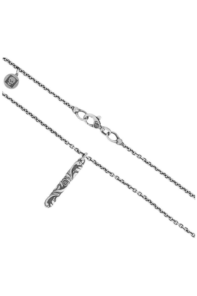 Men's Gothic Pendant Necklace, Alternate, color, SILVER