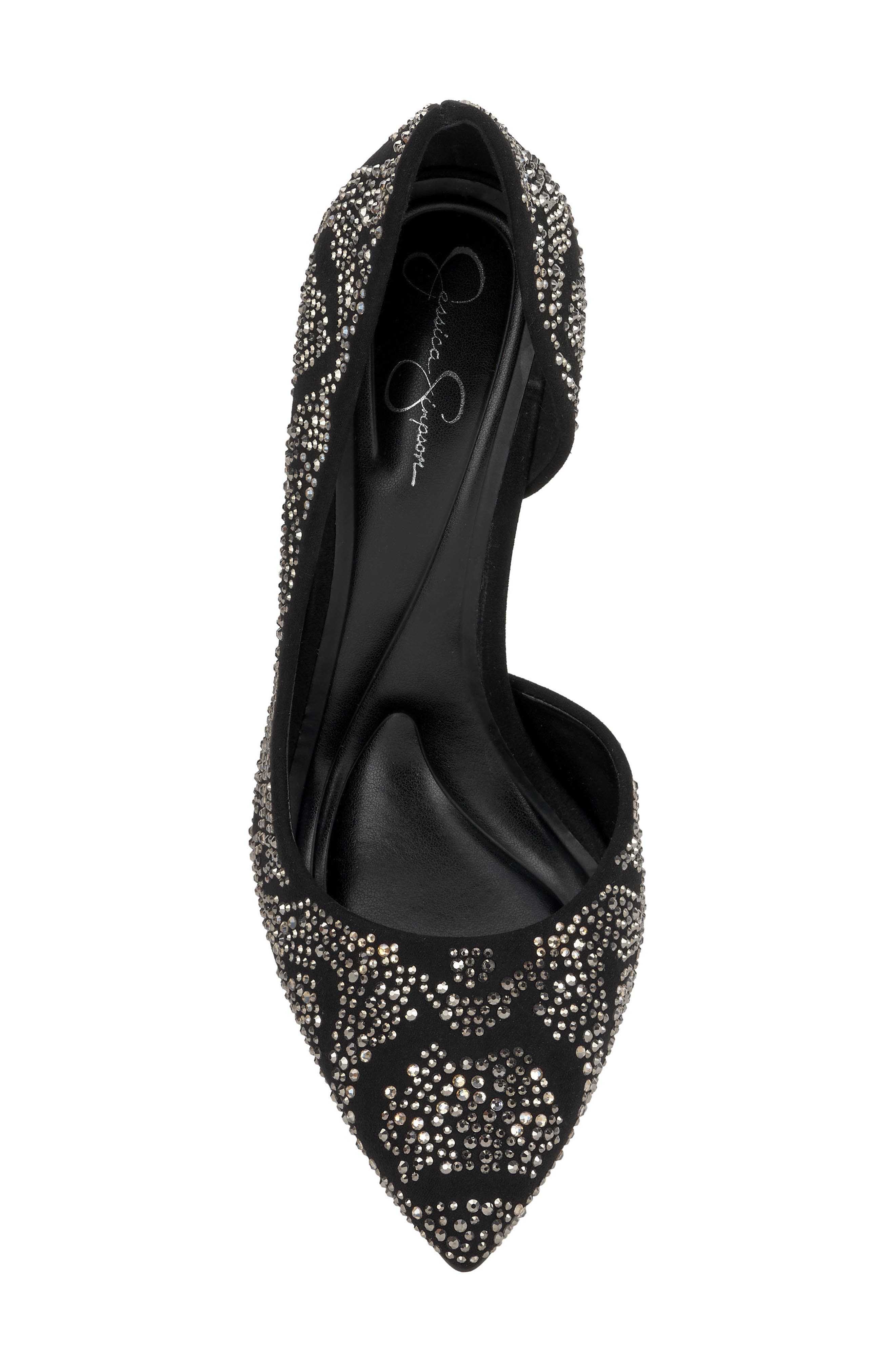 Jessica Simpson Prizma Rhinestone Pump, Alternate, color, Black
