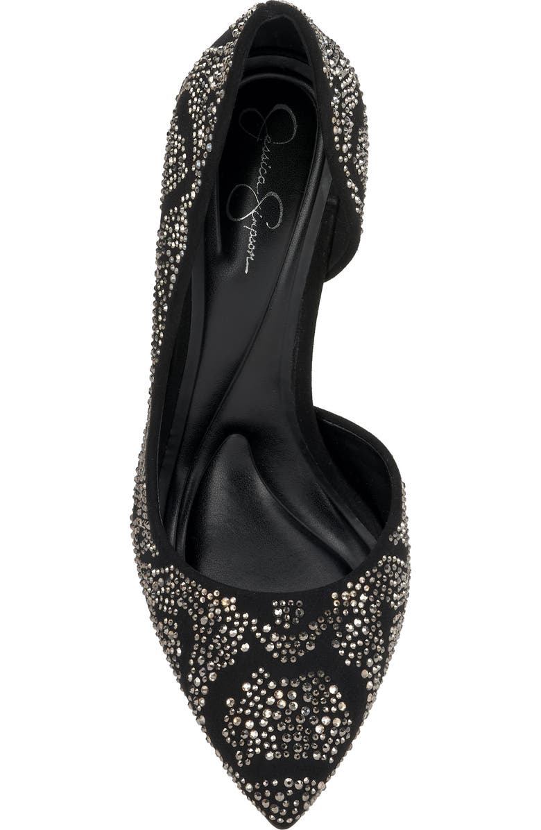 Jessica Simpson Prizma Rhinestone Pump, Alternate, color, Black
