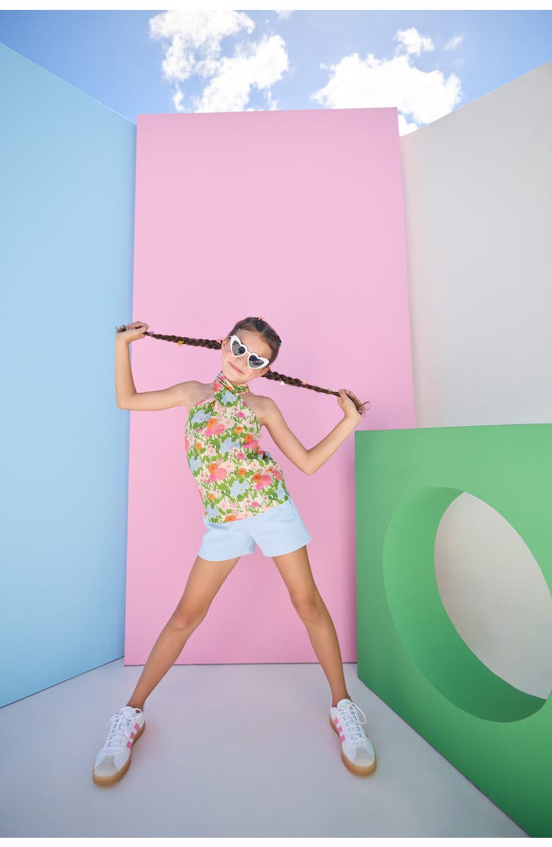 BISBY Kids' Basic Shorts, Alternate, color, Light Blue