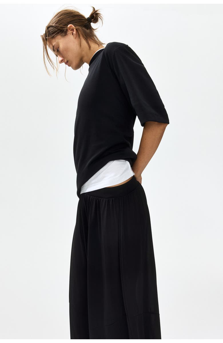 H&M Pima Cotton T-shirt, Alternate, color, Black