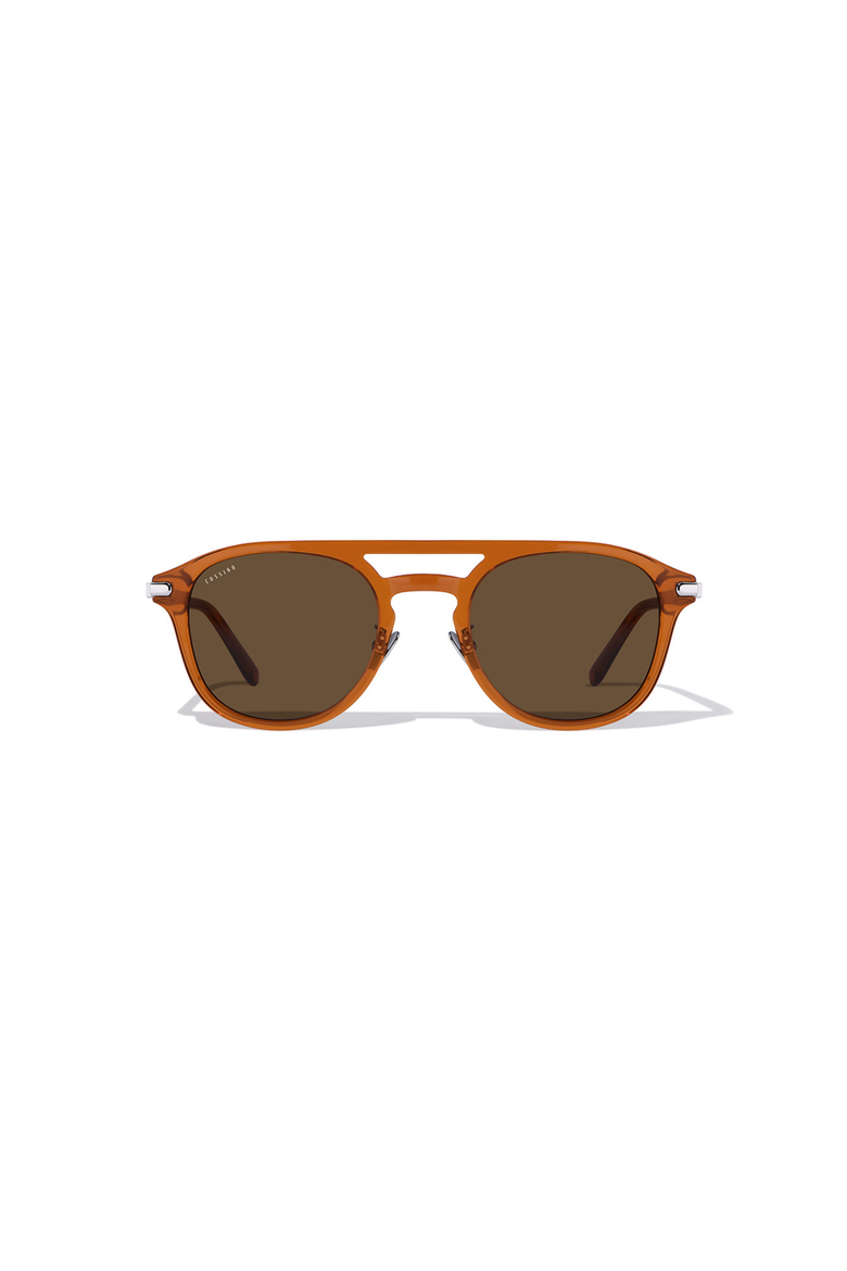 Coast 50mm Round Acetate Sunglasses, Main, color, Burnt Orange