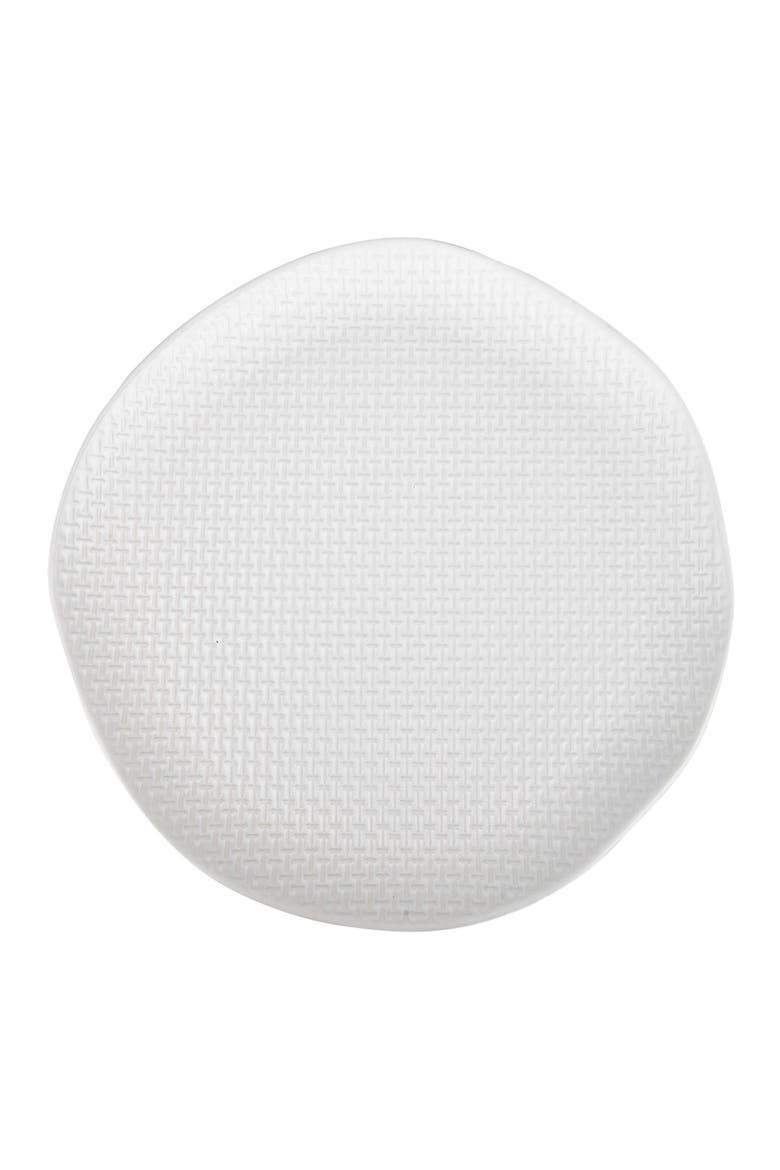 Abigael Stoneware 4-Piece Dinner Plate Set, Alternate, color, White