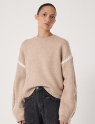 Hush Whitney Whipstitch Knitted Sweater