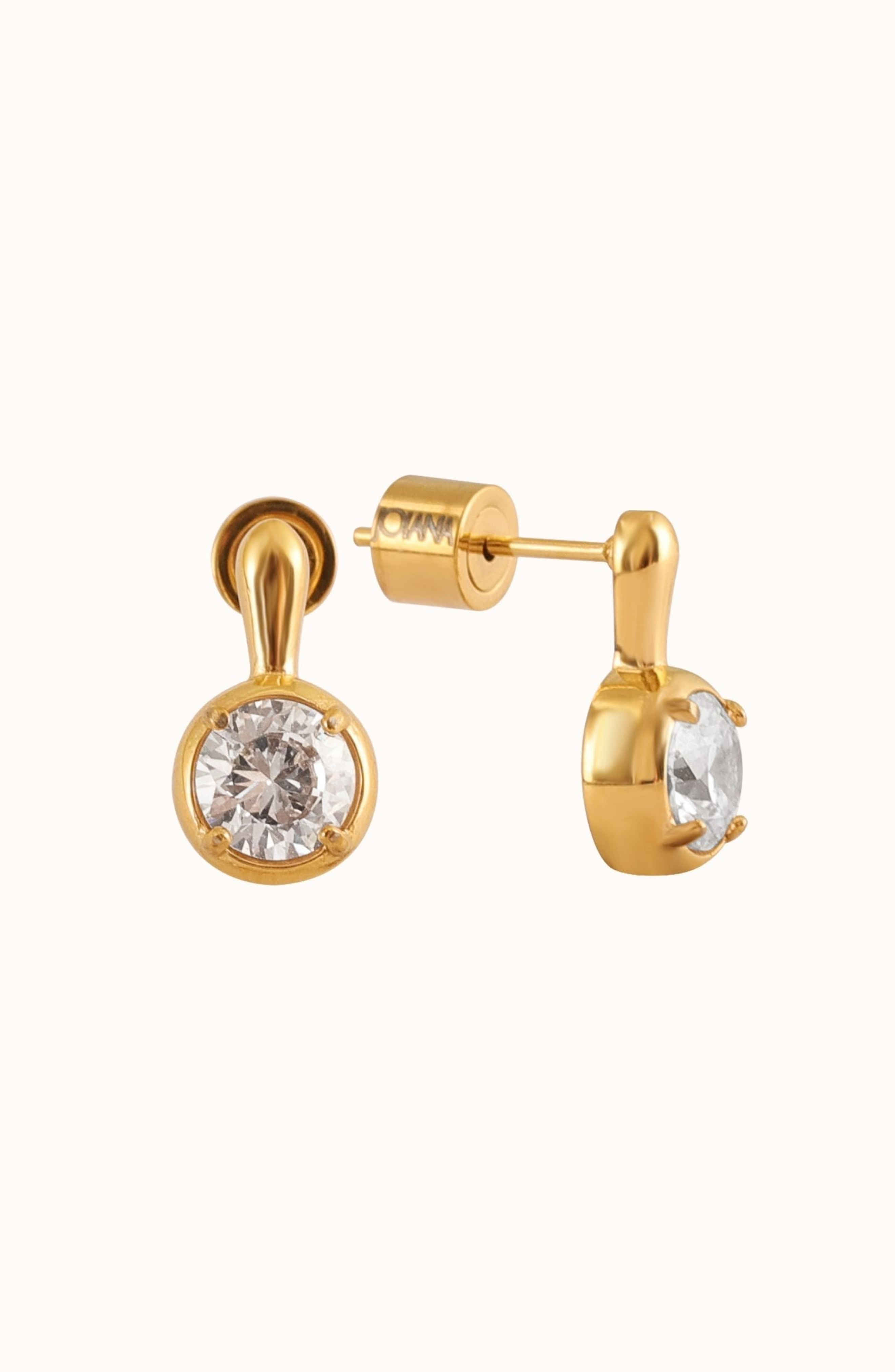 Crystal / Gold / 6mm