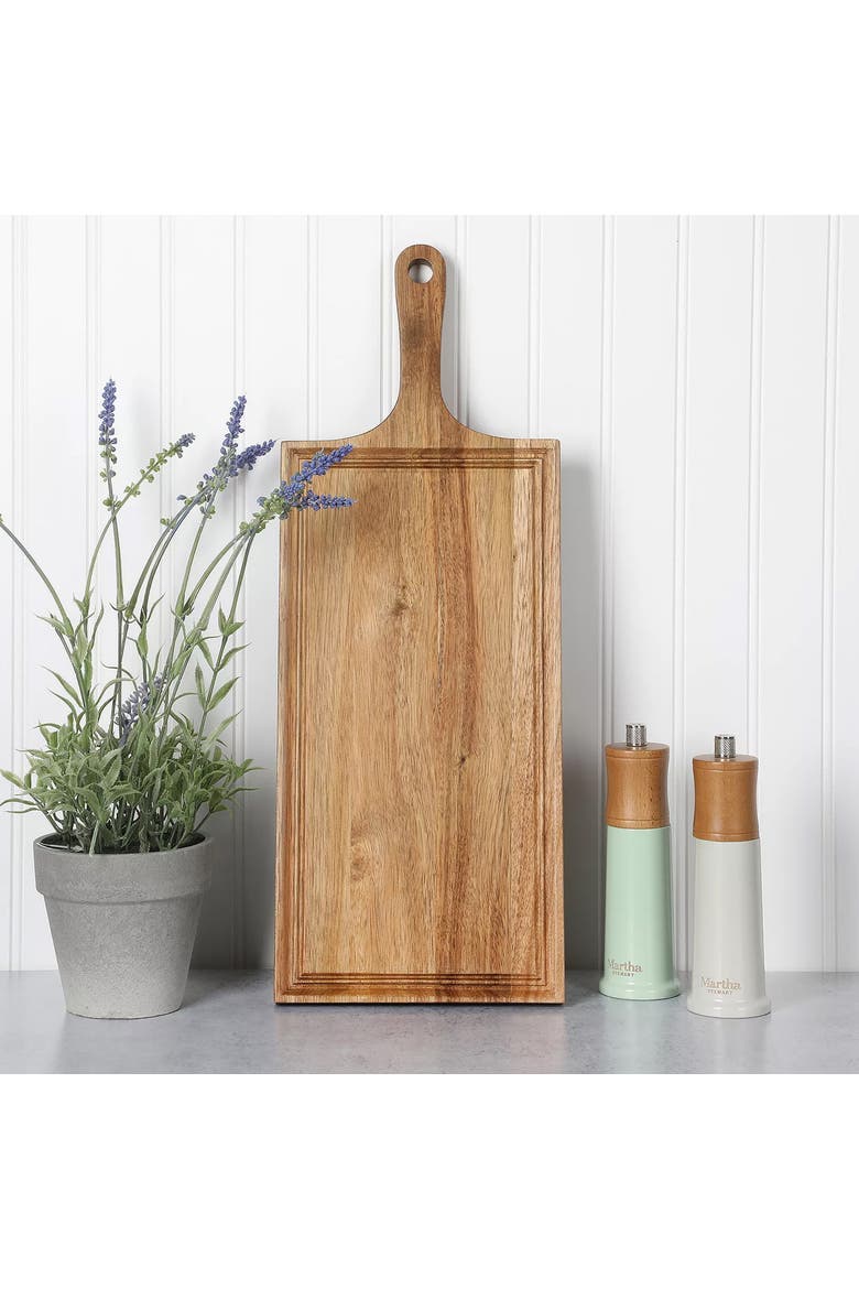 Meadowhouse 20 x 7.5 Inch Acacia Wood Charcuterie Board, Alternate, color, Brown