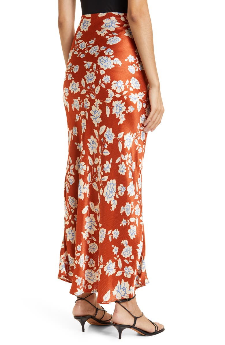 Bec + Bridge Blossom Satin Maxi Skirt, Alternate, color, 