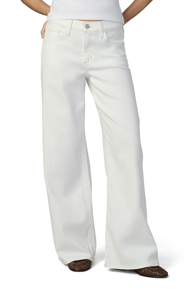 The Lou Lou Low Rise Wide Leg Jeans, Main, color, WHITE