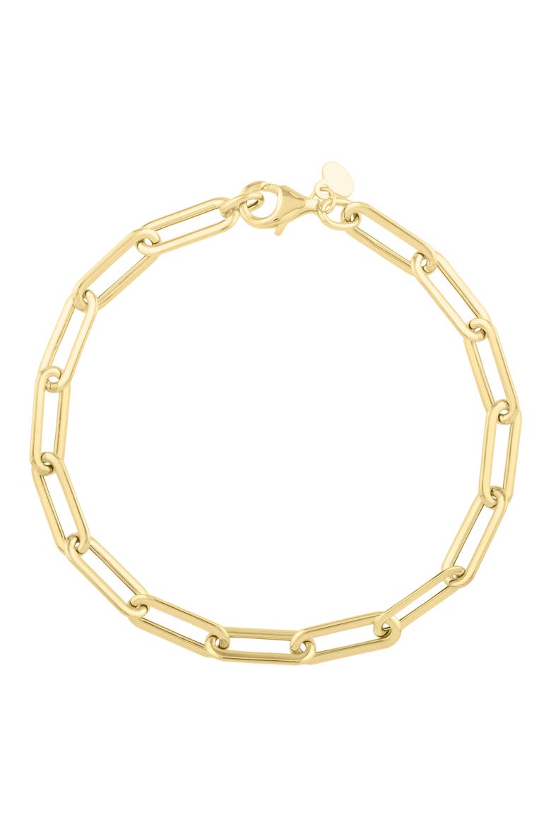 Paper Clip Chain Bracelet, Main, color, GOLD