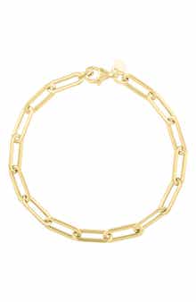 Queen Jewels Paper Clip Chain Bracelet