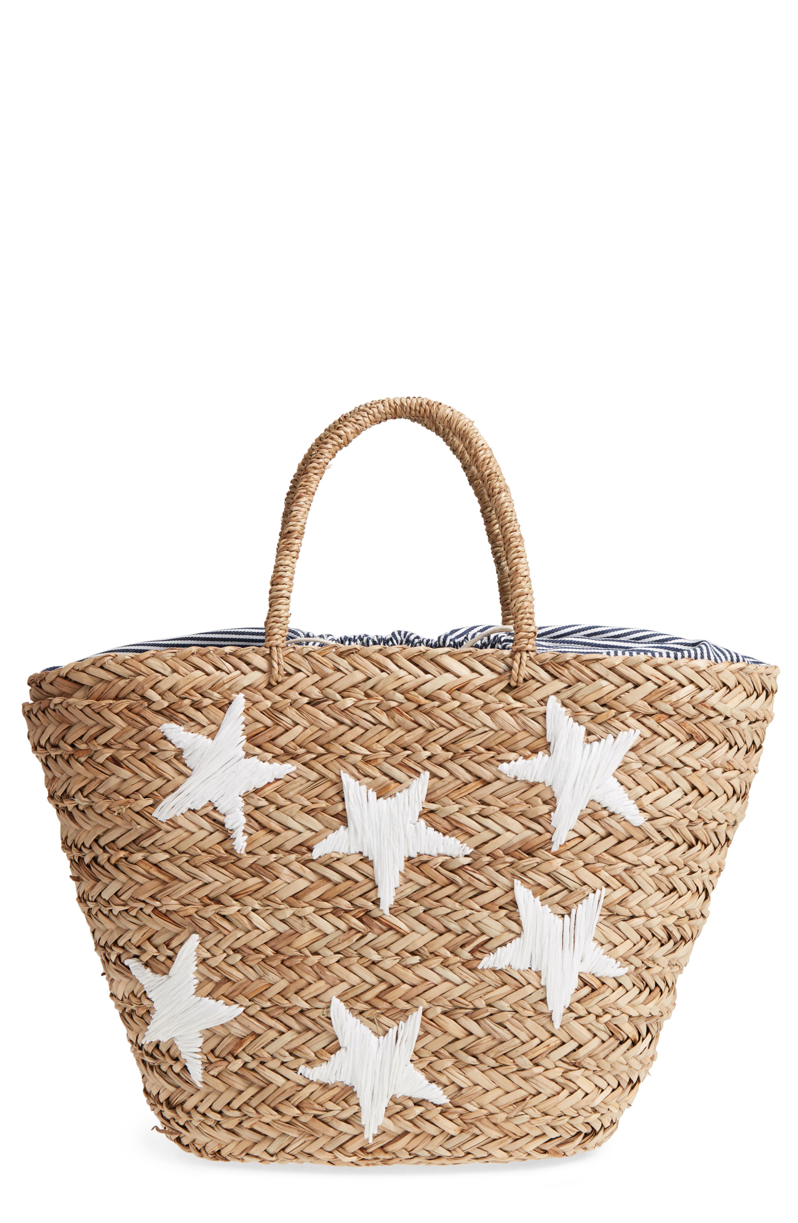 Nordstrom Stargaze Woven Sea Grass Tote, Main, color, 
