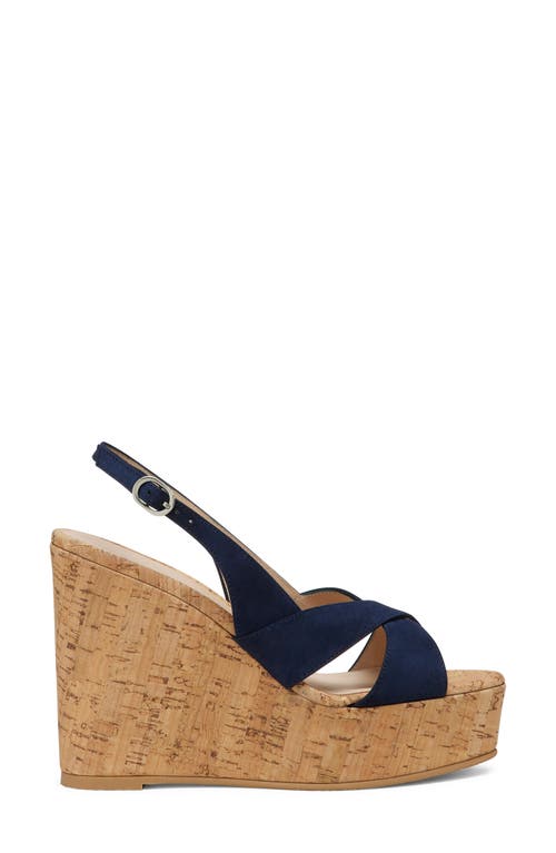 STUART WEITZMAN STUART WEITZMAN DAYNA SLINGBACK PLATFORM WEDGE SANDAL 