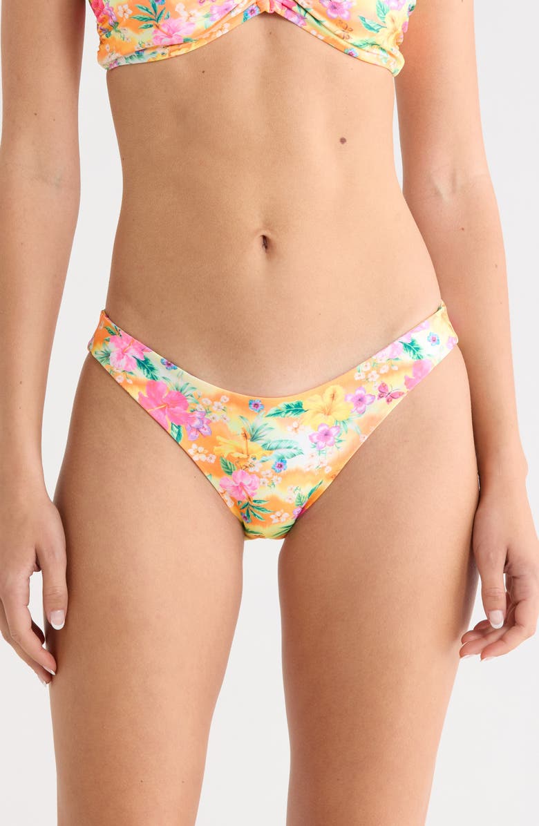 Kulani Kinis Minimal Bikini Bottoms, Main, color, Peachy Pocket