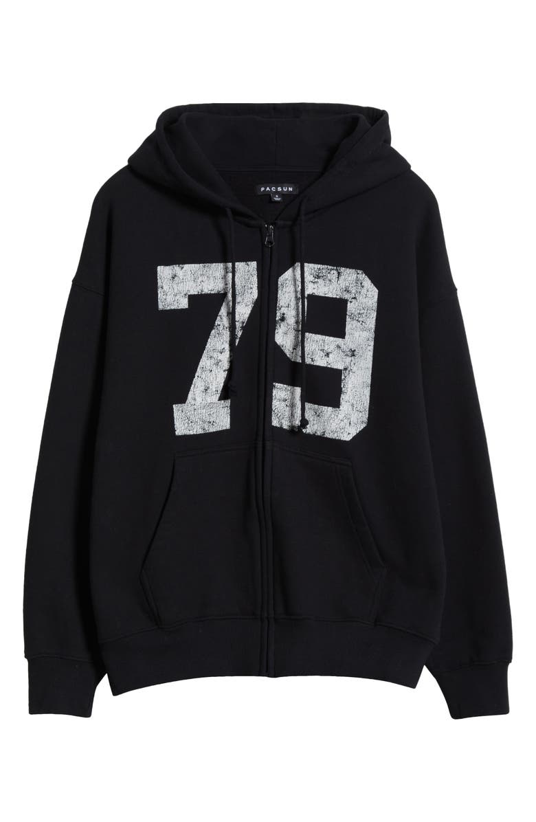 PacSun 79 Graphic Zip Hoodie, Alternate, color, 