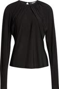 ASHLYN Vion Long Sleeve Draped Top
