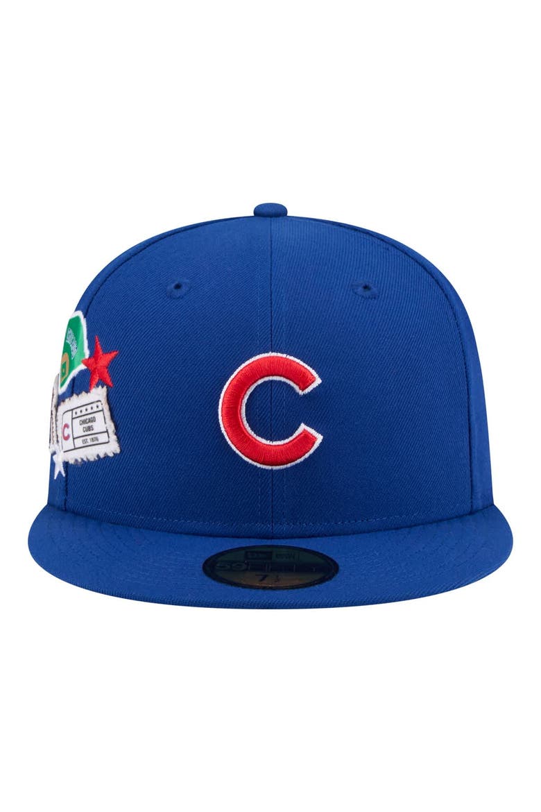 Men's New Era  Royal Chicago Cubs City Patch 59FIFTY Fitted Hat, Alternate, color, Royal