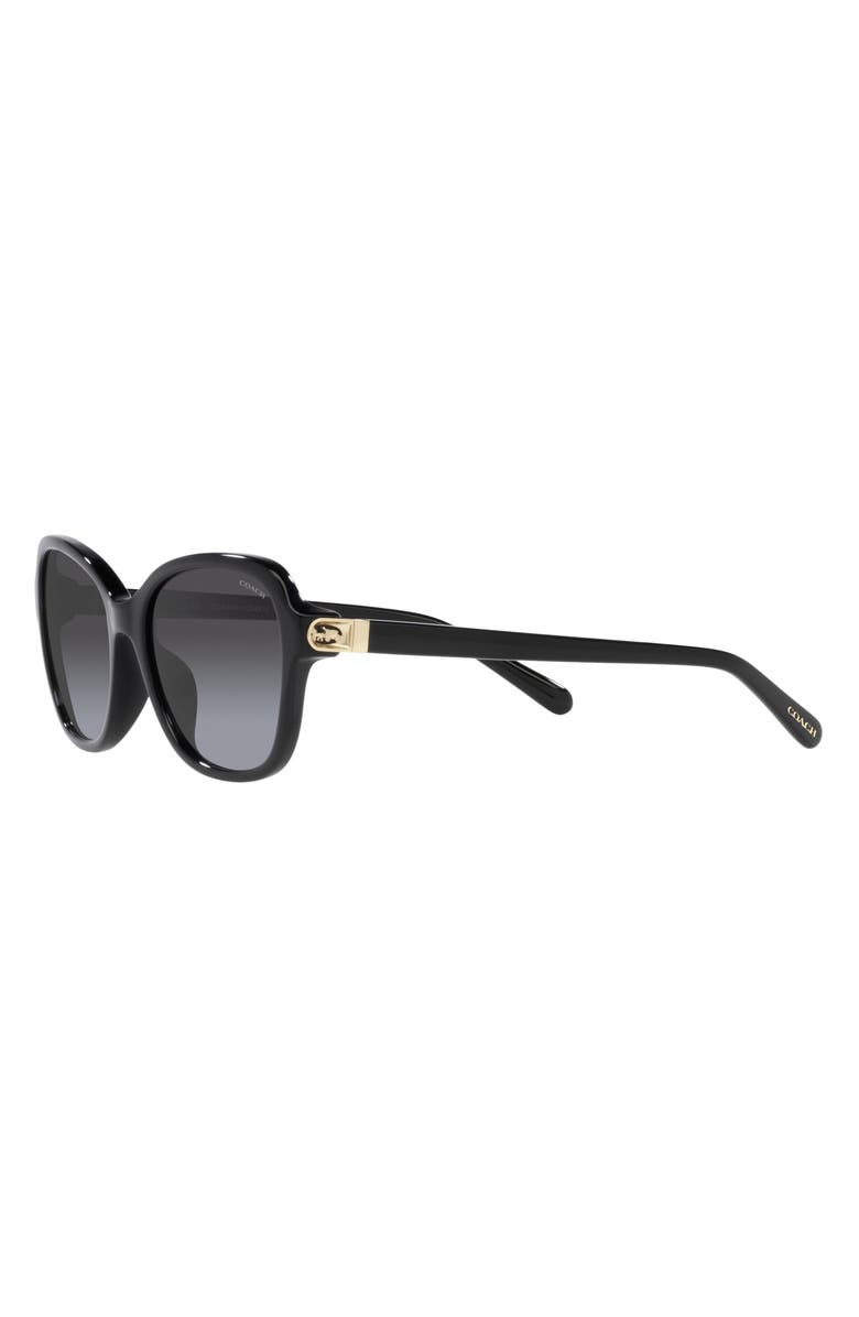 COACH 56mm Gradient Butterfly Sunglasses, Alternate, color,