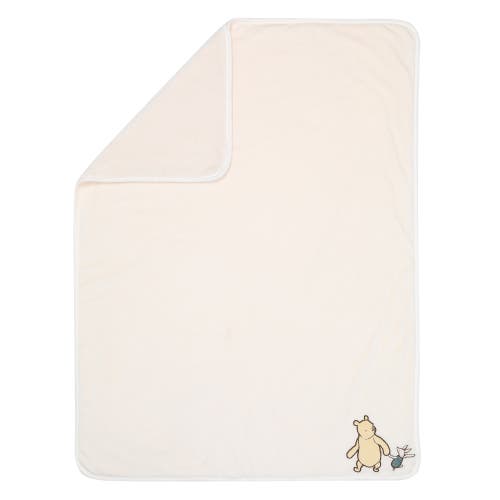 Lambs & Ivy Disney Baby Storytime Pooh Ultra Soft Fleece Baby Blanket In White