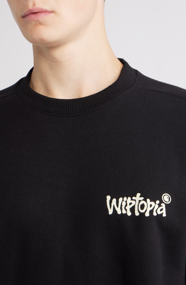 Carhartt Work In Progress Wiptopia Graphic Sweatshirt, Alternate, color, Black