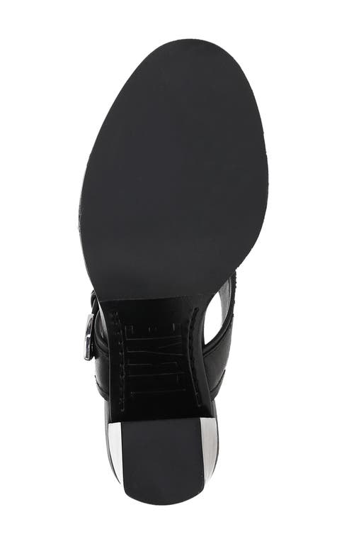 Frye Stella Buckle Sandal In Black
