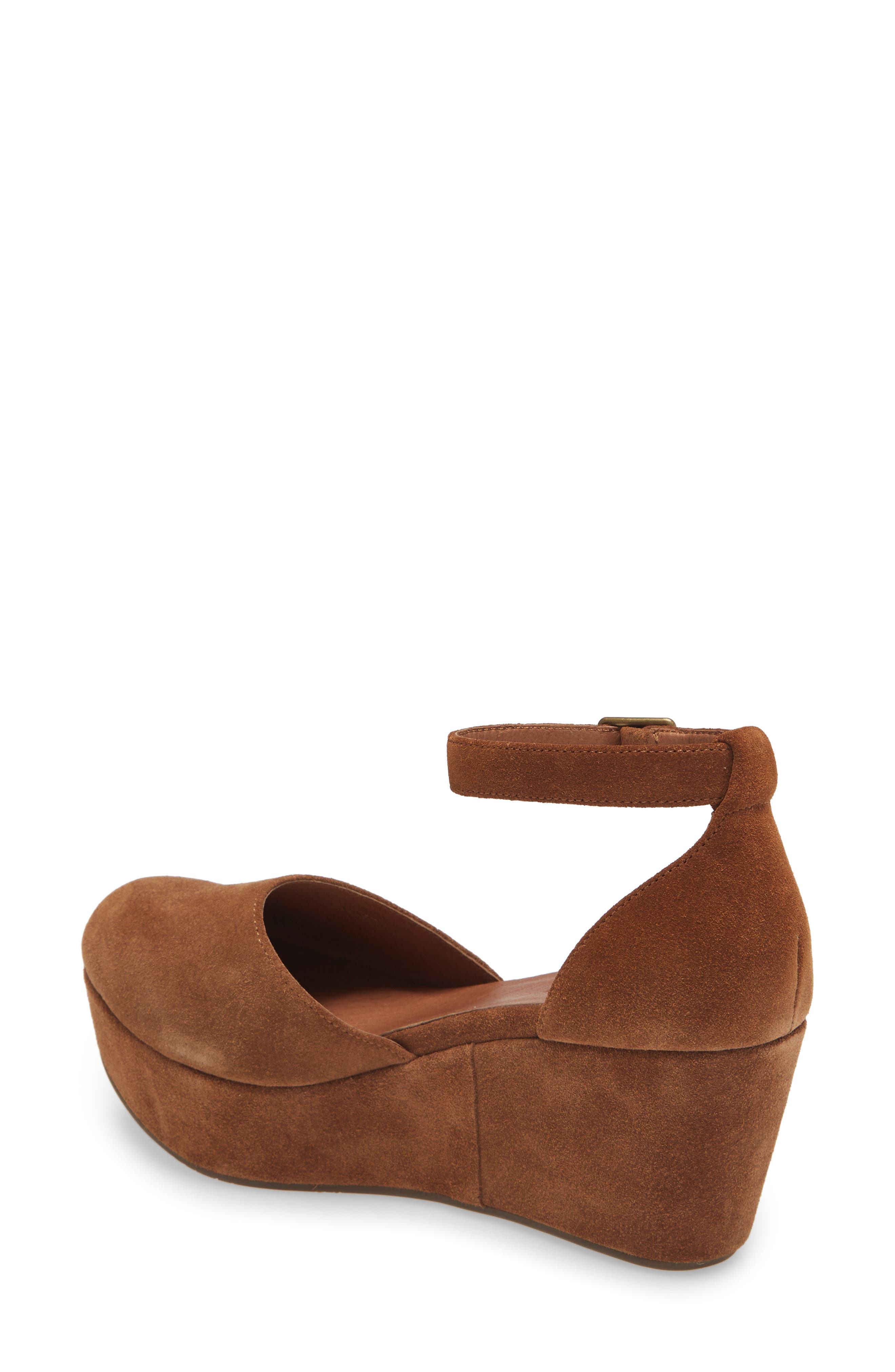 Wanetta Platform Pump, Alternate, color, BROWN SUEDE