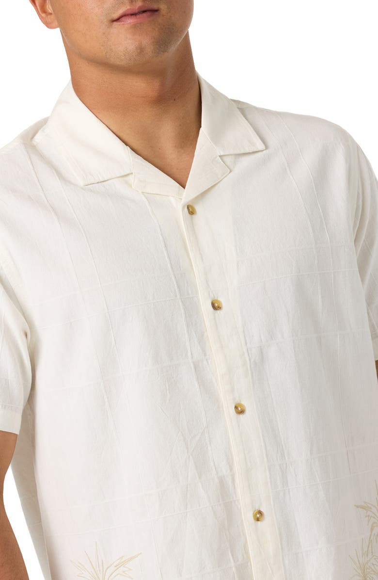 O'Neill OG Boxy Palma Camp Shirt, Alternate, color, Tofu