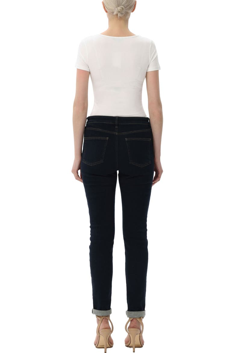 Women's Square Neck Basic Bodysuit, Alternate, color, White