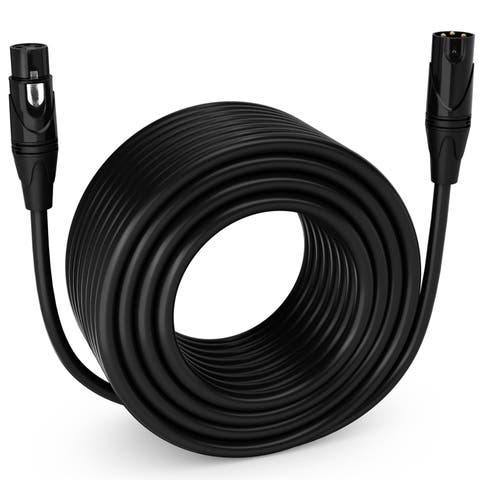 200 ft Balanced XLR Cable, Male to Female, 3 Pin Microphone Cable