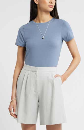 Pima Cotton Blend Crewneck T-Shirt