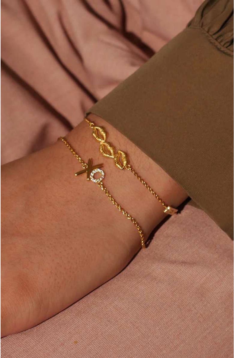 Gwen Beloti Lip Love Charm Bracelet, Alternate, color,